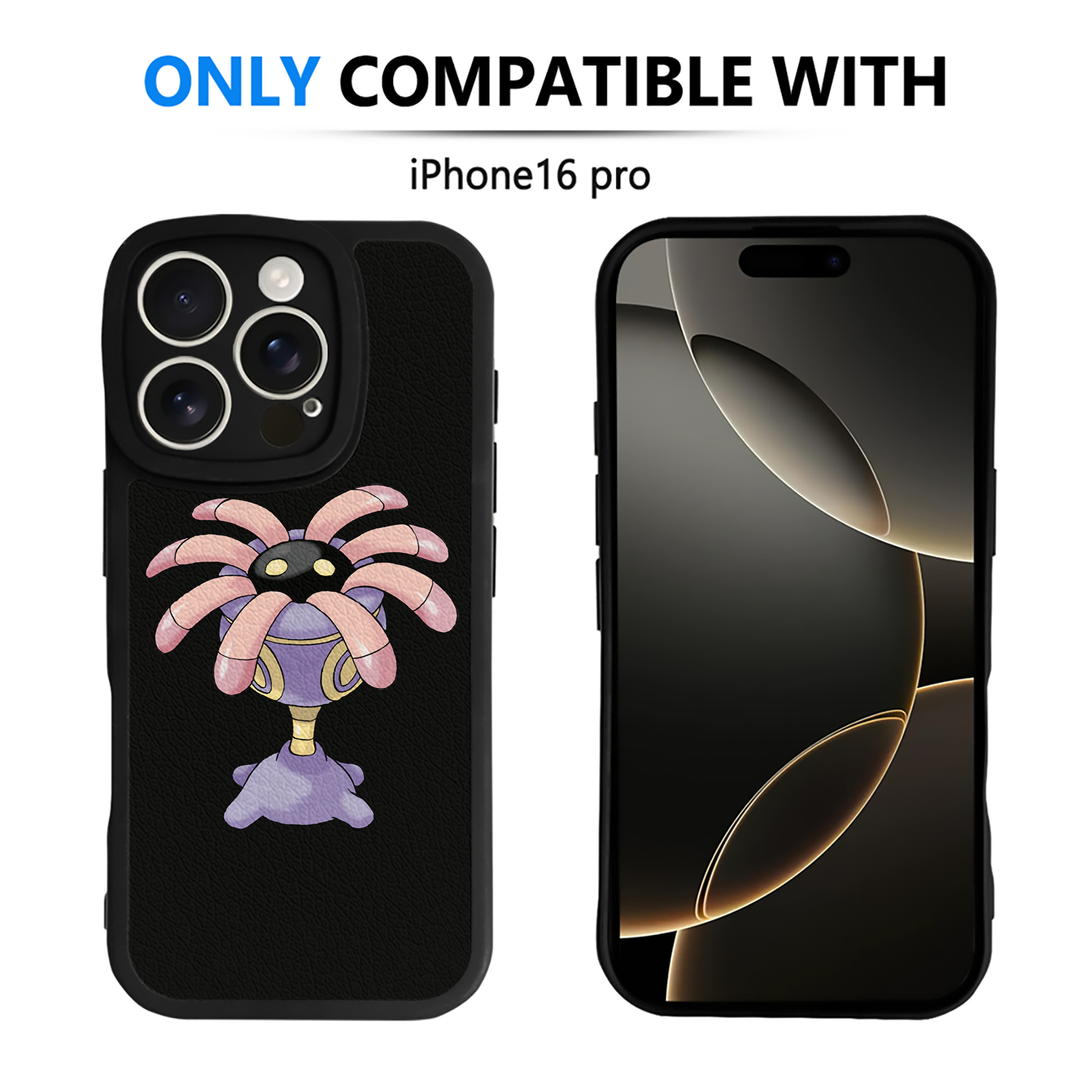 （画像用） ポケットモンスター Pokémon 【iPhone 16シリーズ対応】シリコンスマホケース（レザー調） 材質：シリコン
